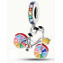 Charm Sterling silver 925 Color wheel, bracelet pendant, sport