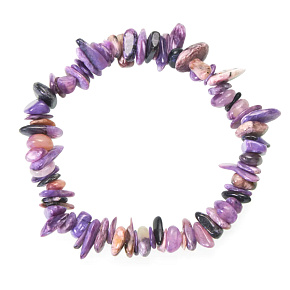 Charoit bracelet elastic chopped natural stone 19 cm, magic and spells, miracle from Yakutia Charoit bracelet elastic chopped natural stone 19 cm, magic and spells, miracle from Yakutia