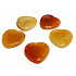 Avanturine orange Hmatka, healing gemstone in the shape of a heart natural stone 3 cm 1 piece, stone of happiness and prosperity