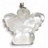 Crystal Angel guardian pendant natural stone hand cut 3 cm 1 piece, stone stones