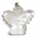 Crystal Angel guardian pendant natural stone hand cut 3 cm 1 piece, stone stones