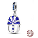 Sterling Silver 925 Egypt Pharaoh Tutankhamun's Charm, travel bracelet pendant