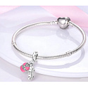 Sterling silver 925 Skateboard, 2in1 cap, sport bracelet pendant