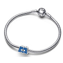 Charm Sterling silver 925 Disney Monsters Ltd (Pixar), Logo M, bead on bracelet movie