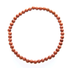 Goldstone gold elastic bracelet 4/19 cm, stone of ambition