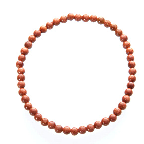 Goldstone gold elastic bracelet 4/19 cm, stone of ambition