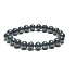 Black pearl elastic bracelet, natural, 9 mm bead / 16 - 17 cm, symbol of femininity, brings admiration