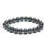 Black pearl elastic bracelet, natural, 9 mm bead / 16 - 17 cm, symbol of femininity, brings admiration