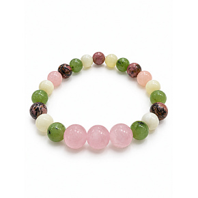 Bracelet with a story – I love you, Grandma, natural minerals, 8 mm bead / wrist 14–15 cm Bracelet with a story – I love you, Grandma, natural minerals, 8 mm bead / wrist 14–15 cm
