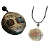 Orgonite amulet, Tree of Life, energy generator, natural stone (7 chakras) + epoxy resin + rope 22 g