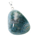 Agate moss Troml pendant natural stone, 2,2-3 cm, 1 piece, gives courage and strength