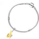 Charm Sterling silver 925 Banana, food and drink bracelet pendant
