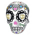 Charm Sterling silver 925 Skull with hearts, bead for Halloween bracelet