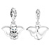 Charm Sterling Silver 925 Disney Elephant Dumbo, Fairy Tale Bracelet Pendant