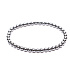 Hematite bracelet elastic natural stone, ball 4 mm / 15 cm, for children, healthy blood stone
