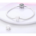 Sterling silver 925 Sterling silver tooth bead bracelet symbol