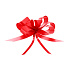 Cockade ribbon drawstring decorative red 50 cm