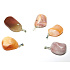 Agate Mozambique Trommel pendant natural stone, 2,2-3 cm, 1 piece