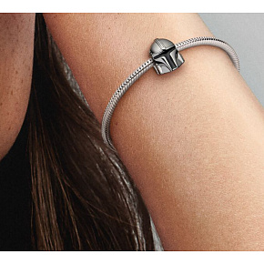 Charm Sterling silver 925 Marvel Star Wars Helmet Mandarin, bracelet bead