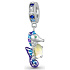 Charm Sterling silver 925 Seahorse, animal bracelet pendant