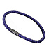 Lanový Magnetický náramek – tmavě modrý 18,5 cm x 4 mm, unisex
