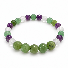 Bracelet with a story – I wish you strength and health, natural minerals, 8 mm bead / wrist 16–18 cm Bracelet with a story – I wish you strength and health, natural minerals, 8 mm bead / wrist 16–18 cm