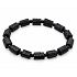 Skoryl & shungite – protective bracelet, tourmaline 1.2 cm, 16–18 cm | Guardian of good mood
