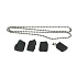 Tourmaline / Skoryl pendant natural stone 1,5 cm 1 piece, guardian of good mood