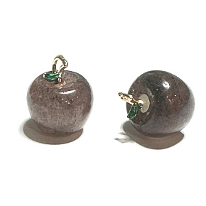 Crystal strawberry apple knowledge pendant, natural stone 2,7 x 15 mm, stone stones