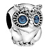 Sterling silver 925 Wise Owl, bead on bracelet animal