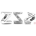 Sterling silver 925 Alphabet letter Z, bead for bracelet