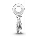 Sterling silver 925 Sparkling globe and the word Mum 2in1, family bracelet pendant