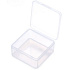 Plastic box clear 8,4 x 8,4 x 2,5 cm 1 piece