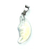 Opalite Moon pendant synthetic stone hand cut figurine 2,2 x 10 mm, stone of wishes and hopes