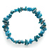 Apatit blue bracelet elastic chopped natural stone 19 cm, stone realization