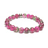 Quartz red bracelet elastic natural stone, bead 8 mm / 16-17 cm, the most perfect healer