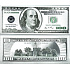 Talisman silver plated 100 USD banknote