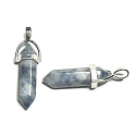 Sodalite pendulum hexagon pendant natural stone 41 x 13 mm, stone communication