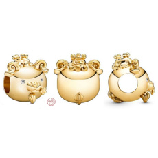 Charm Sterling silver 925 Sheep or Goat is the eighth animal in the 12-year cycle of the Chinese zodiac sign, bead for bracelet