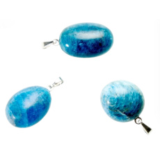 Apatit Troml přívěsek, přírodní kámen, M cca 3 cm, 1 kus, AA kvalita, kámen realizace