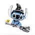 Disney Lilo & Stitch Charm – Halloween Stitch on a Broomstick | bracelet pendant, movie