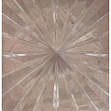 Crystal Glass Pyramid Grooved 50 mm - Paperweight