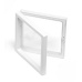3D universal plastic frame with foil, white 11 x 11 cm
