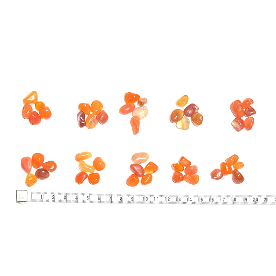 Carnelian Botswana natural pebble, size S 5 pieces, Teach us here and now