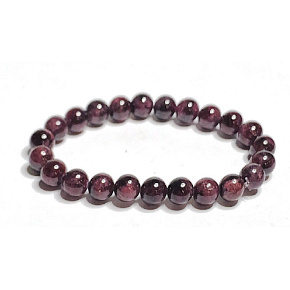 Garnet bracelet elastic natural stone, ball 8 mm / 16 - 17 cm, stone of fire, love Garnet bracelet elastic natural stone, ball 8 mm / 16 - 17 cm, stone of fire, love