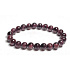 Garnet bracelet elastic natural stone, ball 8 mm / 16 - 17 cm, stone of fire, love