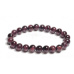 Garnet bracelet elastic natural stone, ball 8 mm / 16 - 17 cm, stone of fire, love