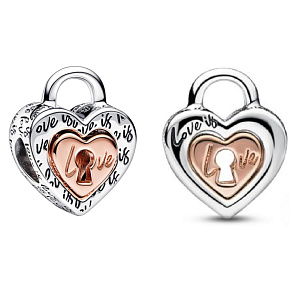 Sterling silver 925 Padlock as divisible, bead on bracelet love Sterling silver 925 Padlock as divisible, bead on bracelet love