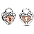 Sterling silver 925 Padlock as divisible, bead on bracelet love