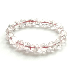 Azeztulite pink bracelet 10mm/16 - 17cm high frequency energy